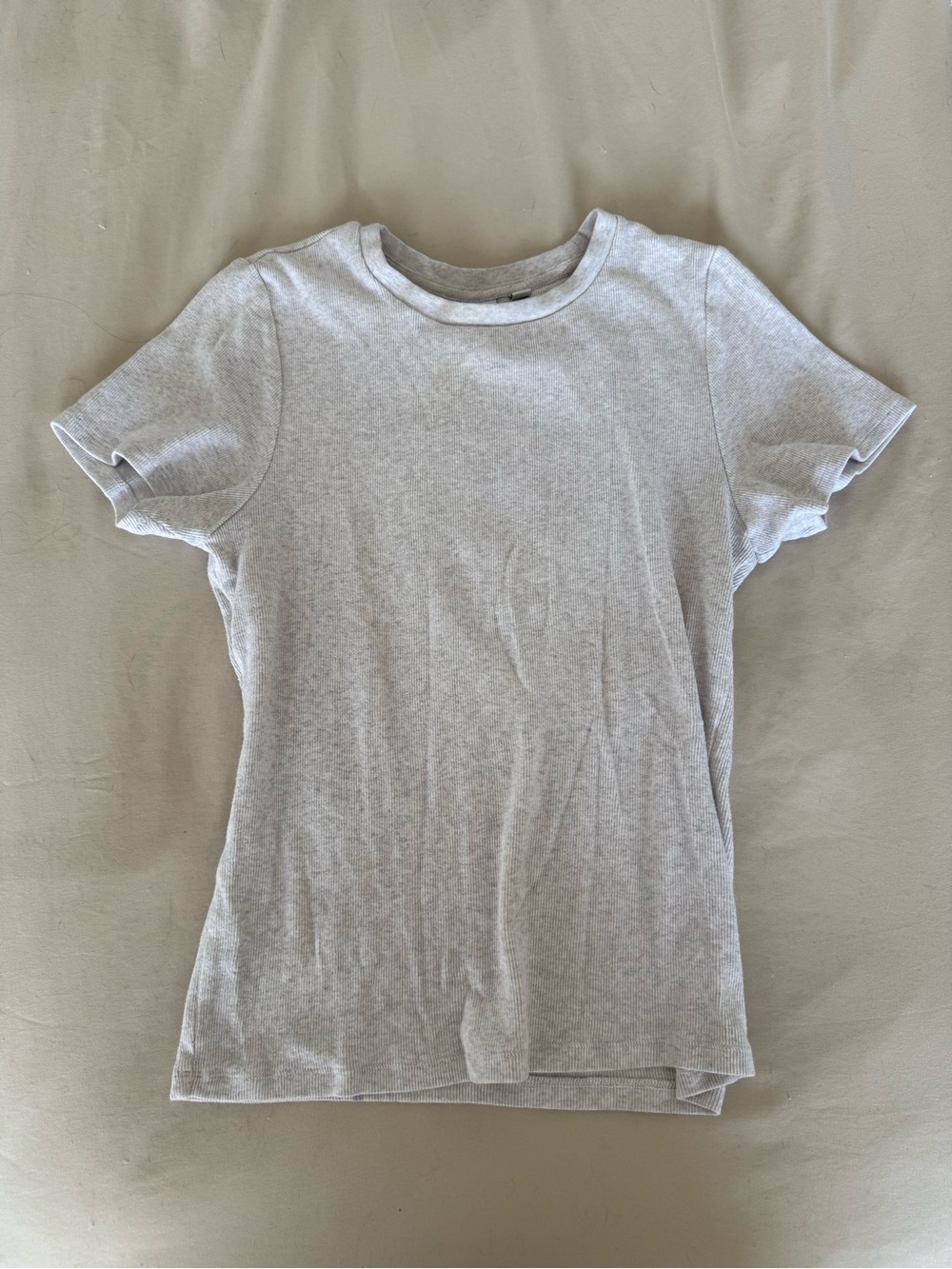 TNA Heather Light Gray Short Sleeve Crew Tee